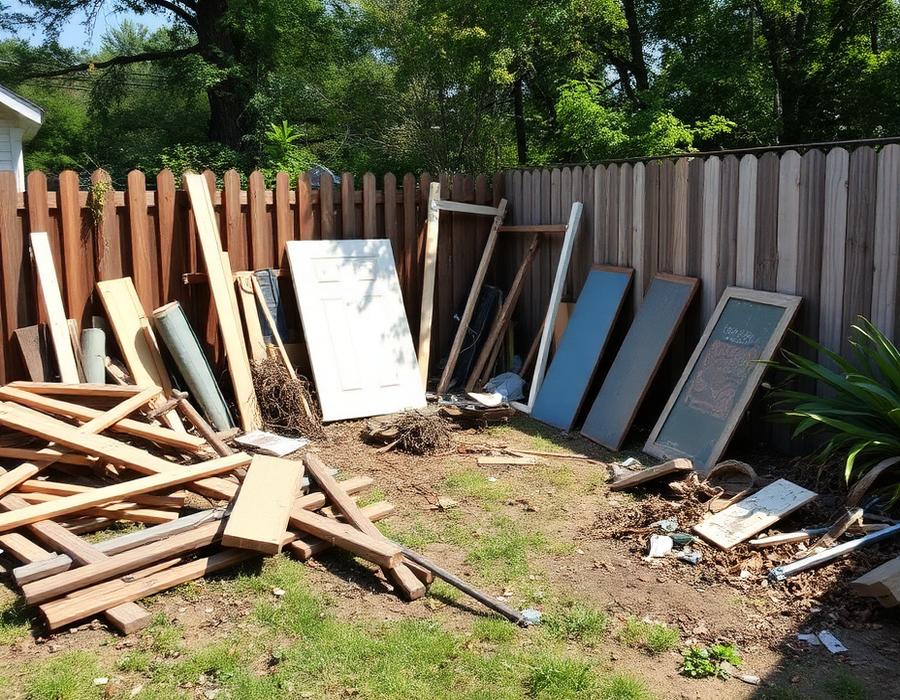 Backyard Debris Haul before